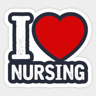 I love nursing Sticker